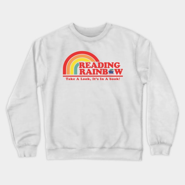 Reading Rainbow - Retro Crewneck Sweatshirt by Real Pendy